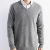 Herren 100% Merino Wollpullover 2025 Herbst Winter Erste Linie Ready to Tragen gegen Nacken Langschläfe nahtloser Strickpullover
