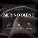 Women's Merino Wool Blend Oversized Sweater 2025 Fall Winter Fashion Mock Neck Batwing Sleeve Knit Pullover Sweater