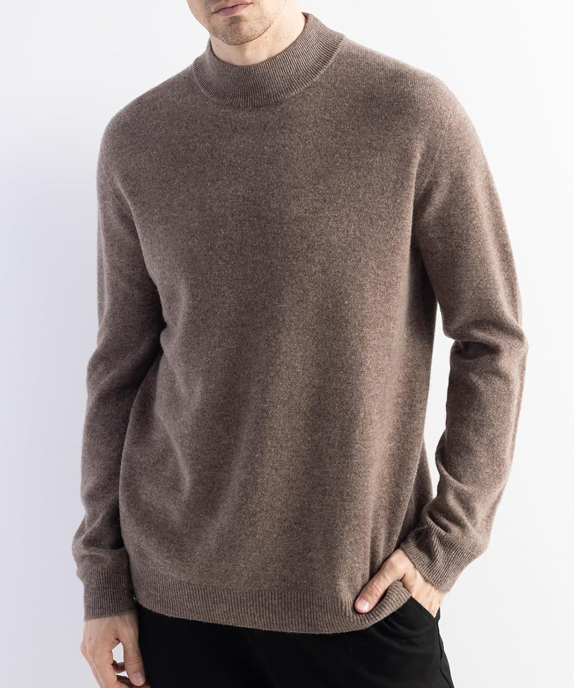 Australian Merino Wool Mock Neck Sweater