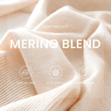 Women's Merino Wool Sweater 2025 Fall Winter Mock Neck Short Sleeve First-Line Ready to Wear Seamless Knit Sweater