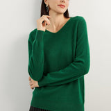 Chanyarn 100% Pure Cashmere Women's Sweater V-Neck Long Sleeve 2025 Fall Winter Warm Soft Knit Pullover