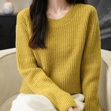Chanyarn Pull de laine de mérinos de Chanyarn 2025 Automne d'hiver Casual Crewneck Long Sweater en tricot à manches longues à manches longues à manches longues