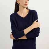 Chanyarn 100% Pure Cashmere Women's Sweater V-Neck Long Sleeve 2025 Fall Winter Warm Soft Knit Pullover