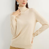 Women's 100% Pure Cashmere Sweater Turtleneck Long Sleeve Warm Soft 2025 Fall Winter Knit Pullover