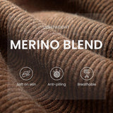 Women's Merino Wool Oversized Sweater 2025 Fall Winter Turtleneck Batwing Sleeve Loose Fit Knit Pullover Sweater