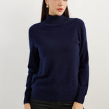 Women's 100% Pure Cashmere Sweater Turtleneck Long Sleeve Warm Soft 2025 Fall Winter Knit Pullover