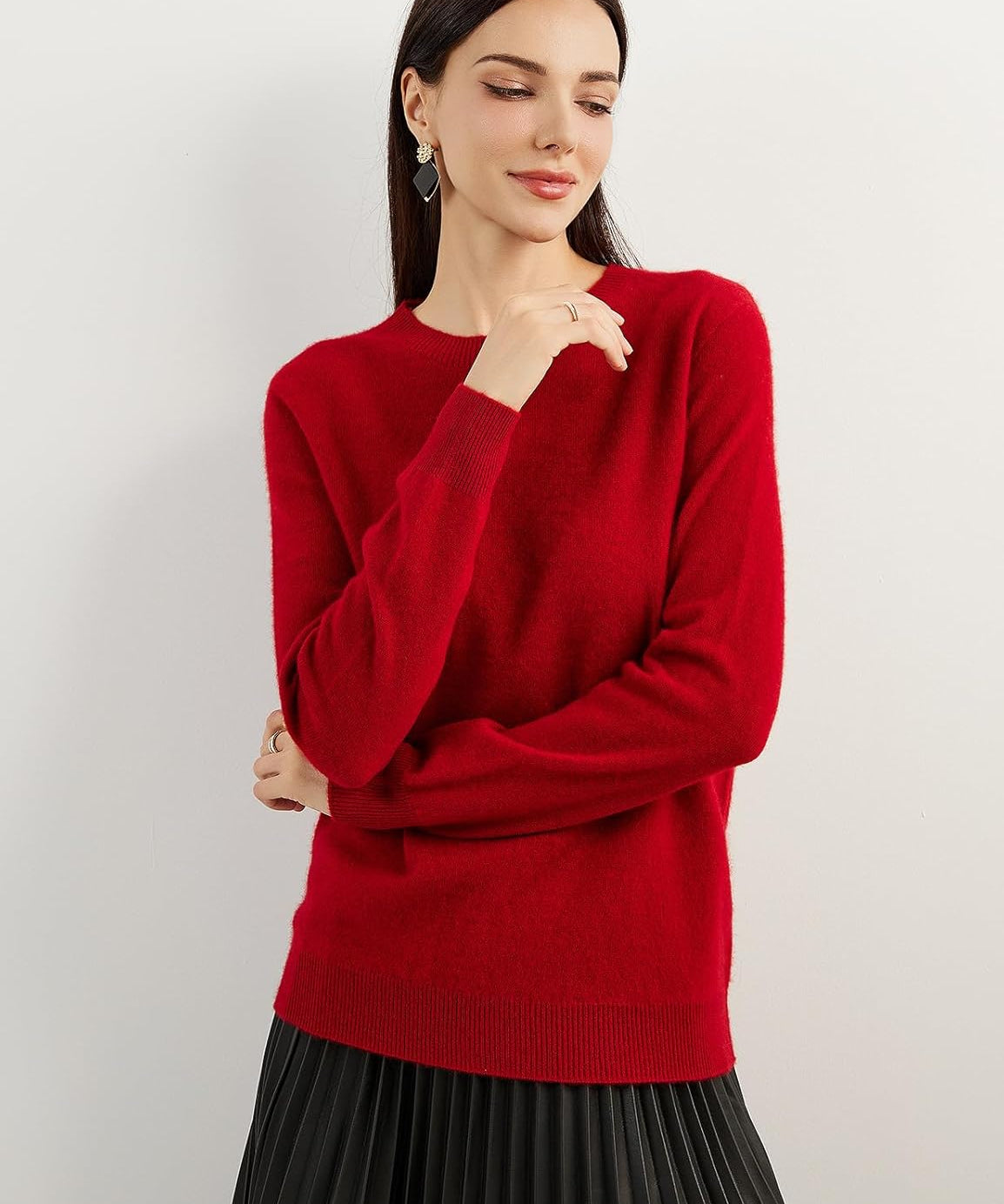 Mongolian Cashmere Crewneck Sweater
