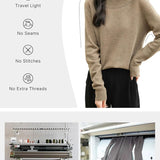 Chanyarn Women's 100% Merino Wool Crewneck Sweater 2025 First-Line Ready to Wear Long Sleeve Seamless Knit Sweater