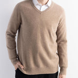 Herren 100% Merino Wollpullover 2025 Herbst Winter Erste Linie Ready to Tragen gegen Nacken Langschläfe nahtloser Strickpullover