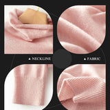Women's Merino Wool Sweater 2025 Fall Winter Turtle Neck Long Sleeve First-Line Ready to Wear Seamless Knit Sweater