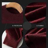 Women's Merino Wool Sweater 2025 Fall Winter Mock Neck Long Sleeve First-Line Ready to Wear Seamless Knit Sweater