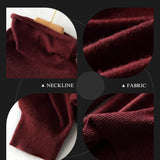 Women's Merino Wool Sweater 2025 Fall Winter Turtle Neck Long Sleeve First-Line Ready to Wear Seamless Knit Sweater