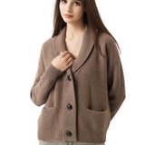 30% Cashmere 70% Merino Wool Cardigan Sweater