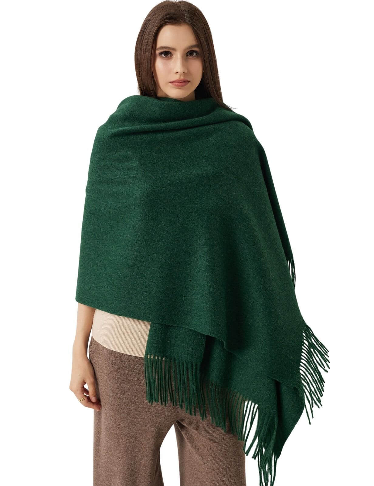 Women's Scarf 100% Merino Wool Knit Wrap Shawl