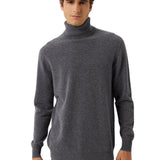 100% Cashmere Turtleneck Seamless Knit Sweater