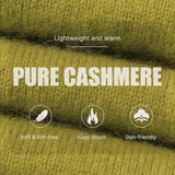 Mongolisk kashmirtröja med v-ringad