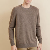 Chanyarn Men's 100% Merino Wool Sweater 2025 Fall Winter Casual Crewneck Warm Soft Long Sleeve Knitted Sweater