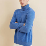 Chanyarn Men's 100% Merino Wool Sweater 2025 Fall Winter Casual Turtleneck Warm Soft Long Sleeve Knitted Pullover Sweater