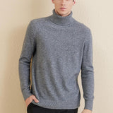 Chanyarn Men's 100% Merino Wool Sweater 2025 Fall Winter Casual Turtleneck Warm Soft Long Sleeve Knitted Pullover Sweater