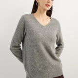 Chanyarn 100% Pure Cashmere Women's Sweater V-Neck Long Sleeve 2025 Fall Winter Warm Soft Knit Pullover