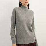 Women's 100% Pure Cashmere Sweater Turtleneck Long Sleeve Warm Soft 2025 Fall Winter Knit Pullover