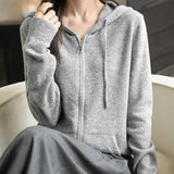 Cardigan de munición larga de manga larga de manga larga de lana 100% merino