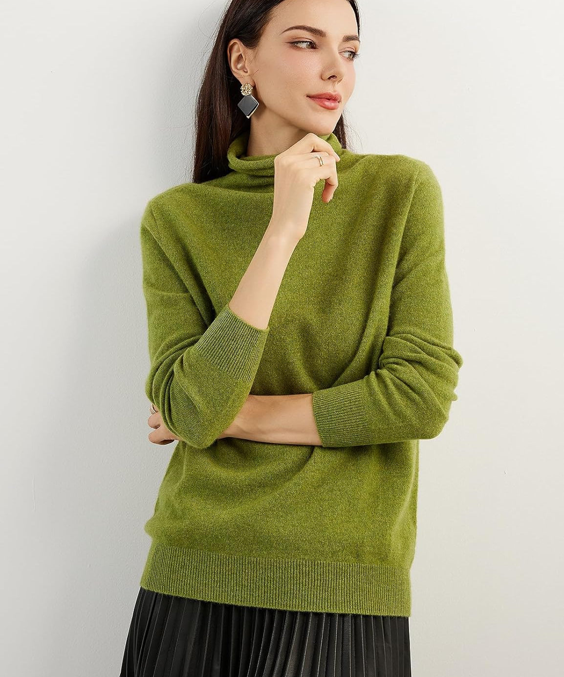 Mongolian Cashmere Turtleneck Sweater