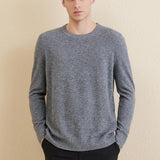 Chanyarn Men's 100% Merino Wool Sweater 2025 Fall Winter Casual Crewneck Warm Soft Long Sleeve Knitted Sweater