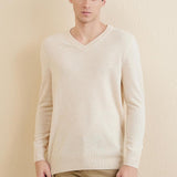 Chanyarn Men's 100% Merino Wool Sweater 2025 Fall Winter Casual V Neck Warm Soft Long Sleeve Knitted Pullover Sweater