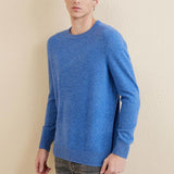 Chanyarn Men's 100% Merino Wool Sweater 2025 Fall Winter Casual Crewneck Warm Soft Long Sleeve Knitted Sweater
