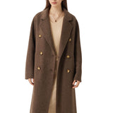 100% Merino Wool Fall Winter Long Pea Coat