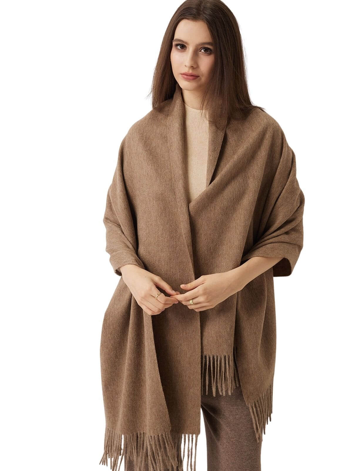 Women's Scarf 100% Merino Wool Knit Wrap Shawl
