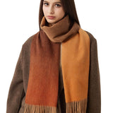 100% Pure Cashmere Scarf Fall Winter Plaid Soft