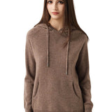 30% Cashmere 70% Merino Wool Hooded Knit Sweater