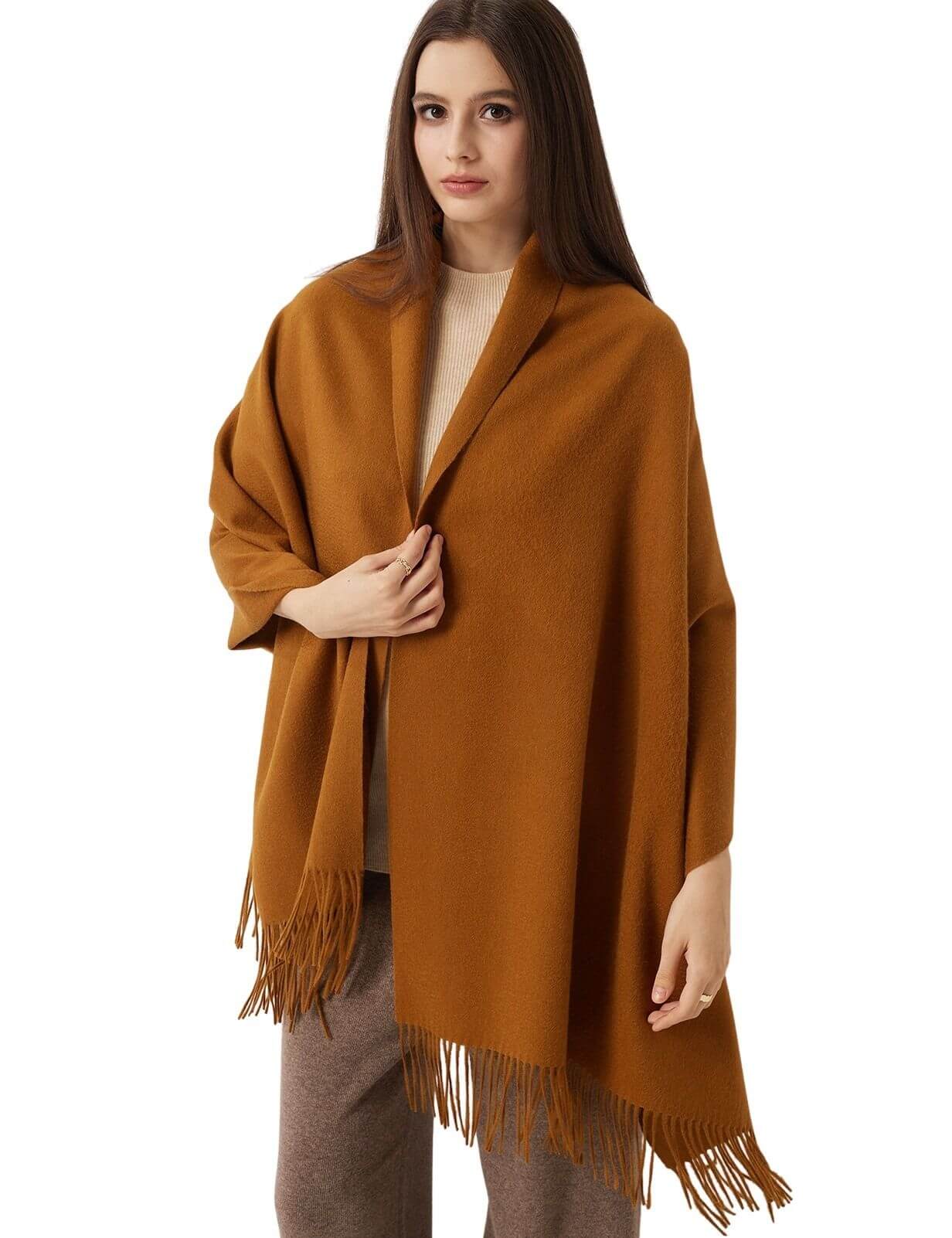 Women's Scarf 100% Merino Wool Knit Wrap Shawl