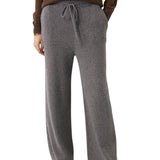 30% Cashmere,70% Merino Wool Wide Leg Sweatpants