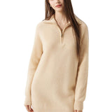 30% カシミア 70% メリノウール ハーフジップ セーター