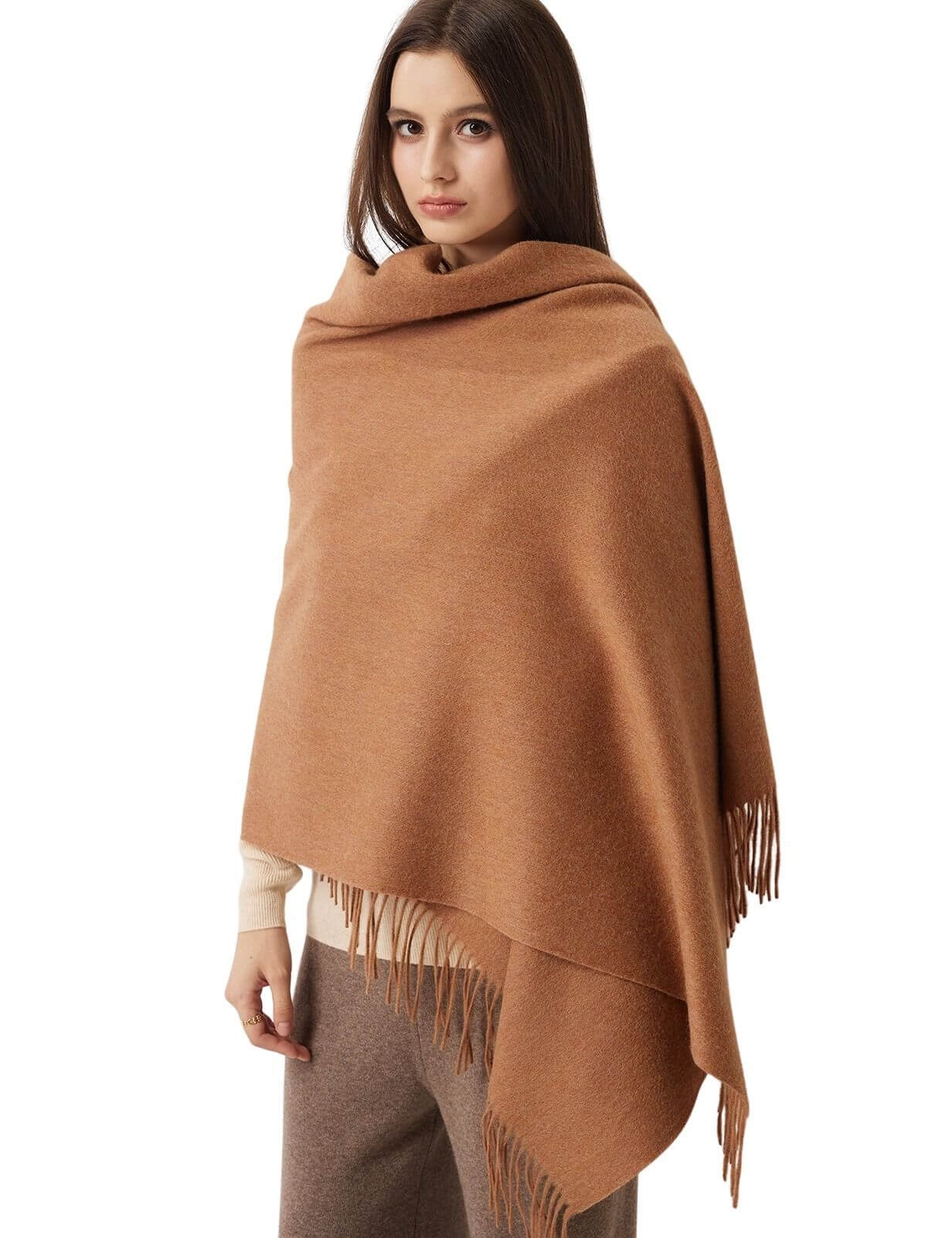 Women's Scarf 100% Merino Wool Knit Wrap Shawl