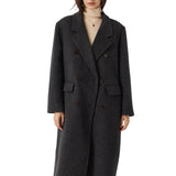Double-Breasted 100% Merino Wool Pea Coat