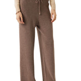 30% Cashmere,70% Merino Wool Wide Leg Sweatpants