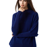 100% Merino Wool Mock Neck Batwing Sweater