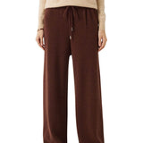 30% Cashmere,70% Merino Wool Wide Leg Sweatpants