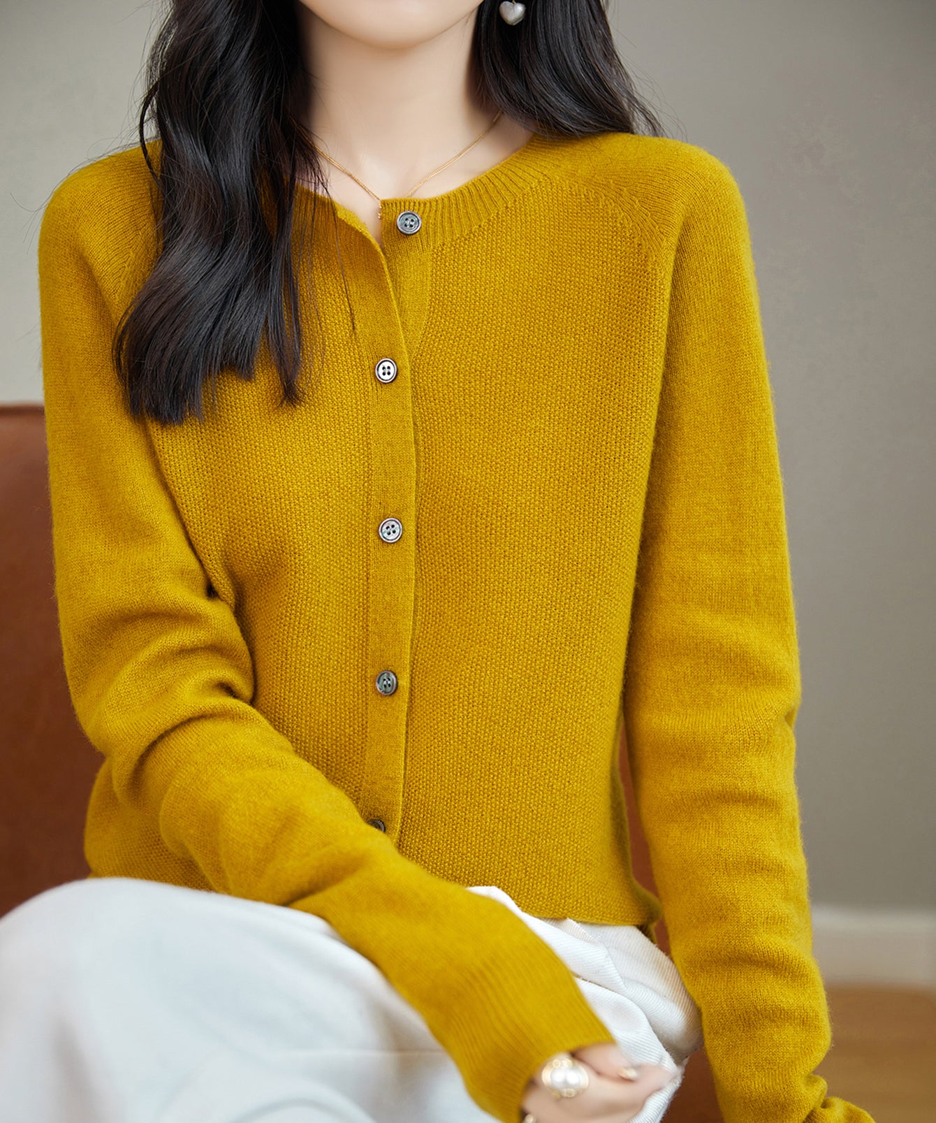 Chanyarn 100% Merinowolle Cardigan - Nahtloser Pullover Für Jungen & Mädchen