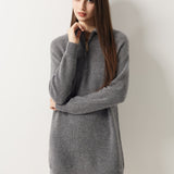 30% カシミア 70% メリノウール ハーフジップ セーター