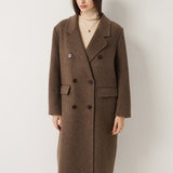 Double-Breasted 100% Merino Wool Pea Coat