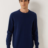 100% Cashmere Crew Neck Seamless Knit Sweater