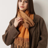 100% Pure Cashmere Scarf Fall Winter Plaid Soft