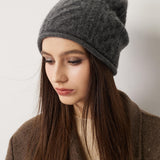 100% Cashmere Unisex Winter Skull Cap