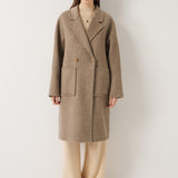 Double Breasted 100% Merino Wool Long Coat