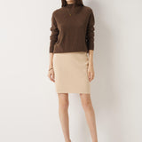 30% Cashmere,70% Merino Wool Bodycon Pencil Skirt